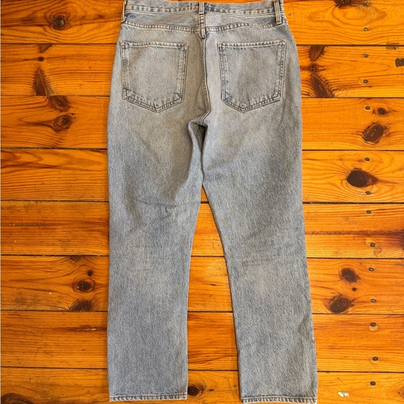 Agolde Riley High Rise crop Light Blue High Rise Jeans - Picture 3 of 3